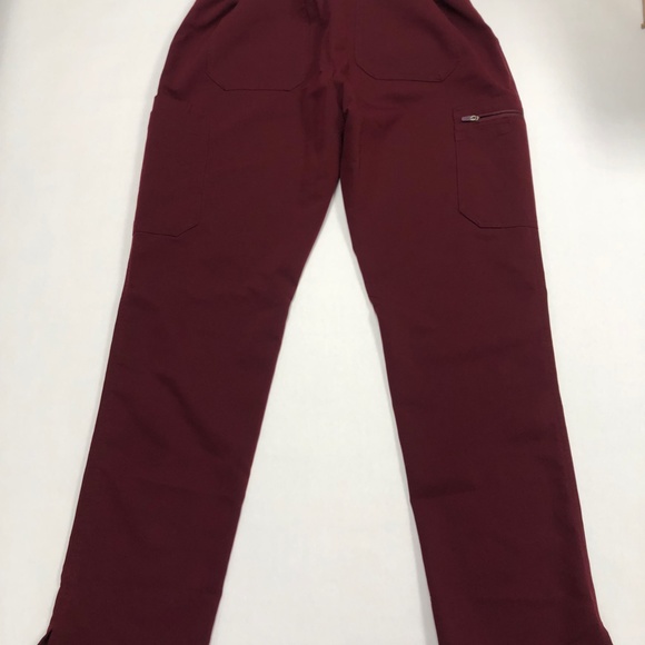 Figs maroon technical collection scrub pants Style #TW2000R - Picture 2 of 3